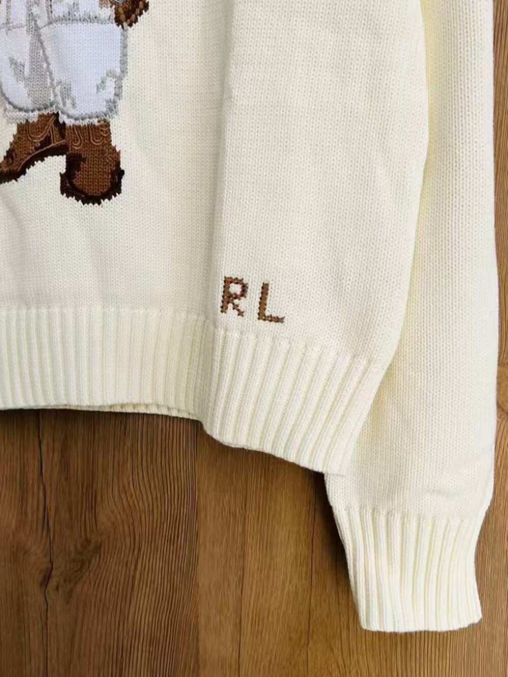 Polo Ralph Lauren Cowboy Bear Knit Sweater - Picture 3 of 7